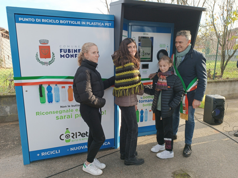 A Fubine l'inaugurazione dell'ecocompattatore